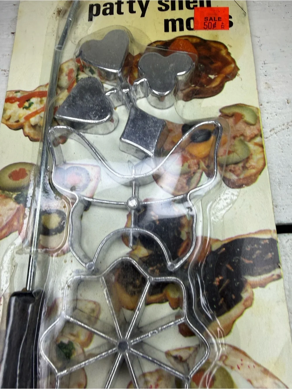 NOS Vintage Patty Shell Molds Set of 3 Pure Aluminum Pastry Utensil